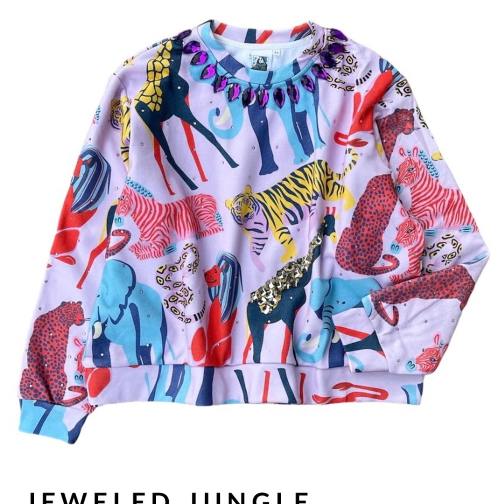 Queen of Sparkles RARE M Jungle Sweatshirt